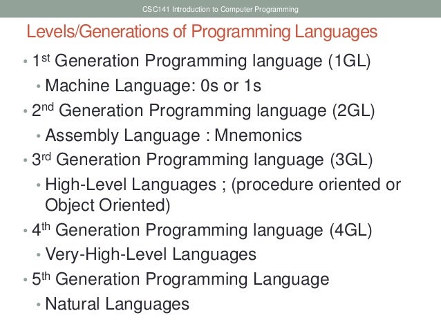 Programming Language