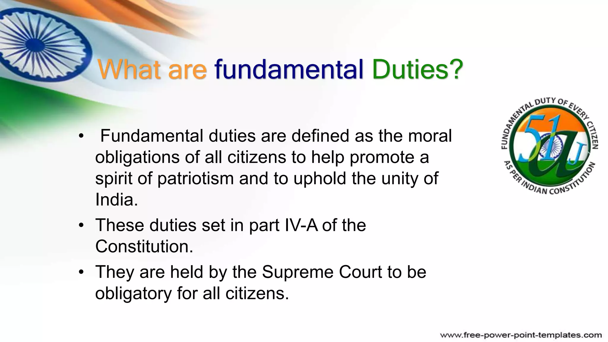 What Do You Mean By Fundamental Duties