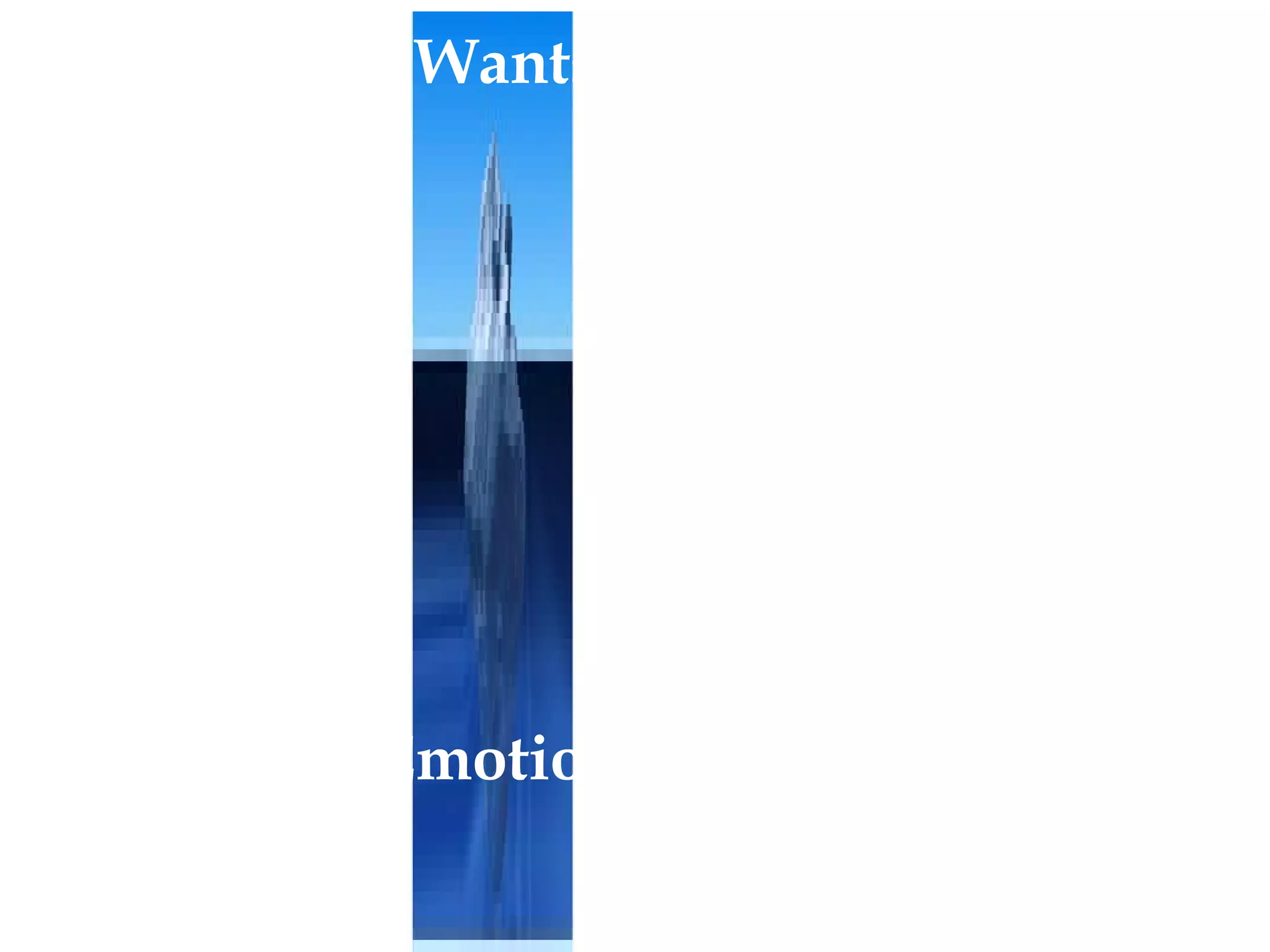 14 Needs & Wants are Surface level The Emotional Iceberg 