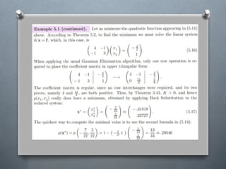 Quadratic Function Minimization of it applications | PPT
