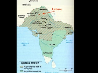 Mughal Empire Map Lahore 