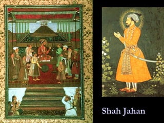 Shah Jahan  at his court 
