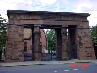Grove St. Cemetery,  New Haven, CT, (Architect: H. Austin) 1844-48 