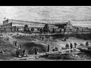 CRYSTAL PALACE, London (1851) Joseph Paxton, reconstruction with landscaping 