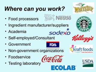 Exploring Careers and Opportunities in Food Science and Technology | PPT