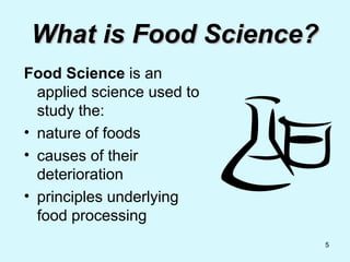 Exploring Careers and Opportunities in Food Science and Technology | PPT