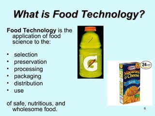 Exploring Careers and Opportunities in Food Science and Technology | PPT
