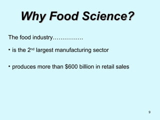 Exploring Careers and Opportunities in Food Science and Technology | PPT
