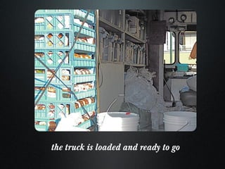 the truck is loaded and ready to go 