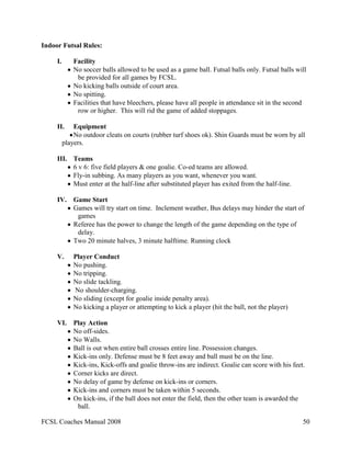 FCSL Coaches Manual
