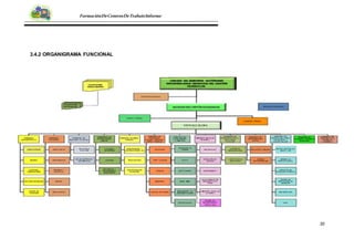 20
FormaciónDeCentrosDeTrabajoInforme
3.4.2 ORGANIGRAMA FUNCIONAL
 
