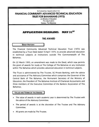 Fc trust application form 20130001