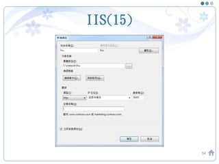 IIS(15)
54
 