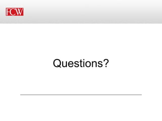 Questions?
 
