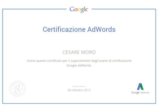 certification adwords