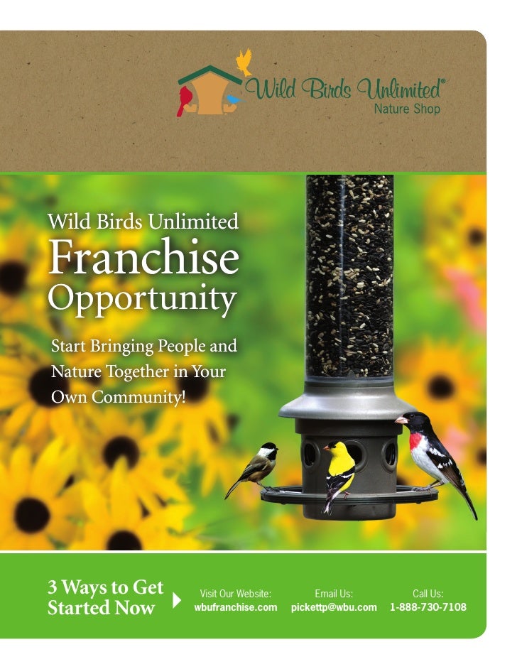Wild Birds Unlimited Franchise Brochure