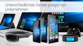 Unterschiedlichste Geräte prägen ein
Unternehmen
 