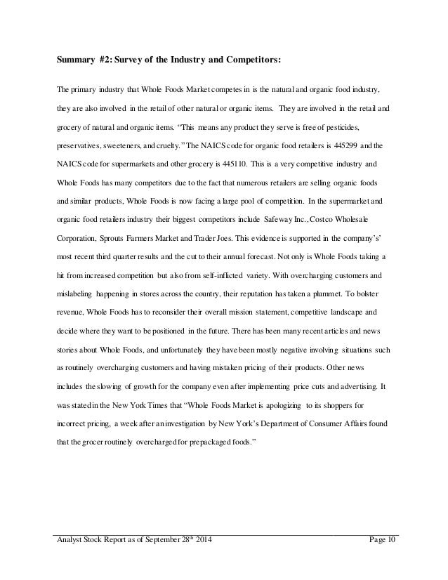 Whole Foods Naics Code Whole Foods Naics Code