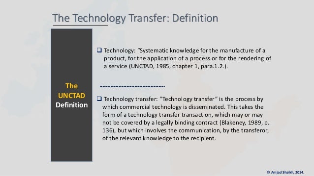 Technology Transfer between Europe and India Technology Transfer