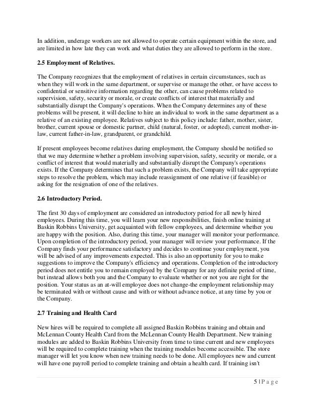 Dunkin Donuts Employee Handbook Or Manual Training Dunkin Donuts Employee Handbook Or Manual Training