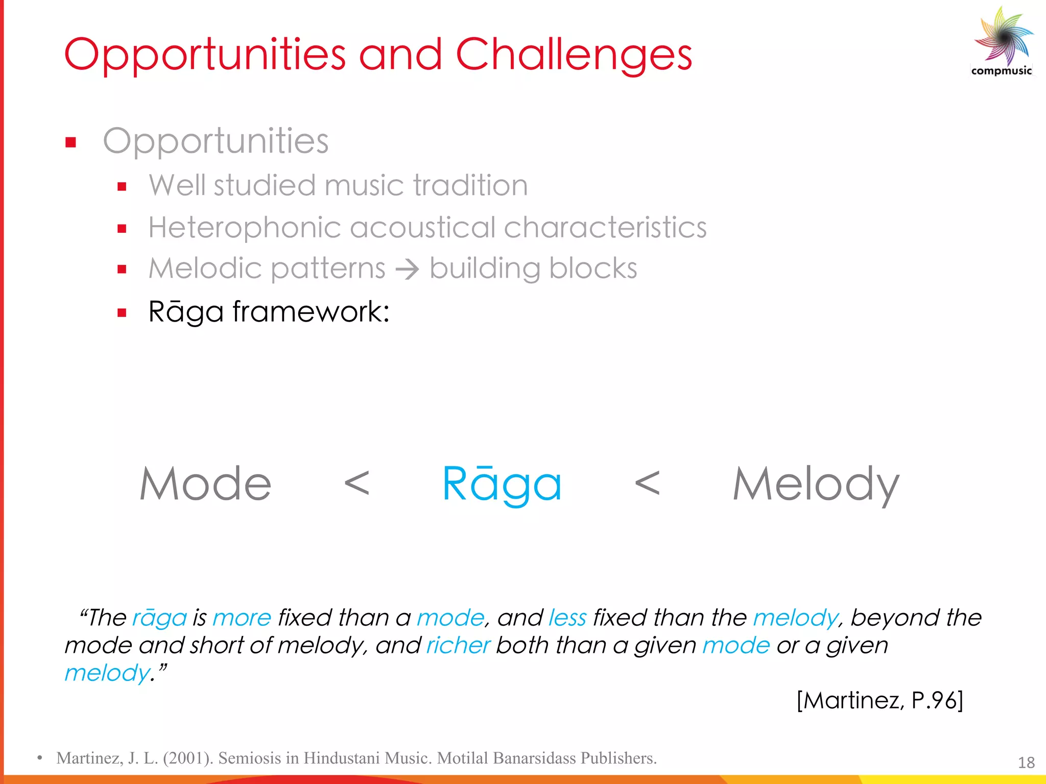 A [ a U U _ M P 5TM S _
§ A [ a U U _
§ H _ aPU P Ya_UO MPU U[
§ : [ T[ UO MO[a_ UOM OTM MO U_ UO_
§ [PUO M _ à NaU PU S N [OW_
§ ClSM R MY c[ W1
• Martinez, J. L. (2001). Semiosis in Hindustani Music. Motilal Banarsidass Publishers. 18
rK Y ex[U ]f beY Z]kYX g Ua U bXY& UaX _Yff Z]kYX g Ua g Y Y_bXl& VYlbaX g Y
bXY UaX f beg bZ Y_bXl& UaX e]W Ye Vbg g Ua U []iYa bXY be U []iYa
Y_bXl(s
RDUeg]aYm& G(30S
DbXY 5 Ix[U 5 DY_bXl
 