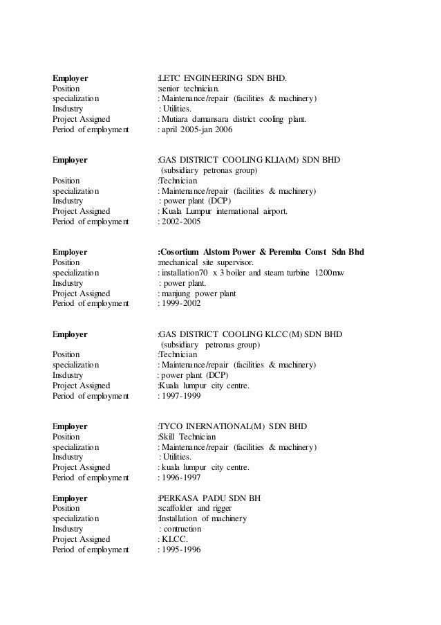 Curriculum vitae template image