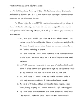 Horowitz Questionnaire.pdf Friends With Benefits Relationships Research | DOCX