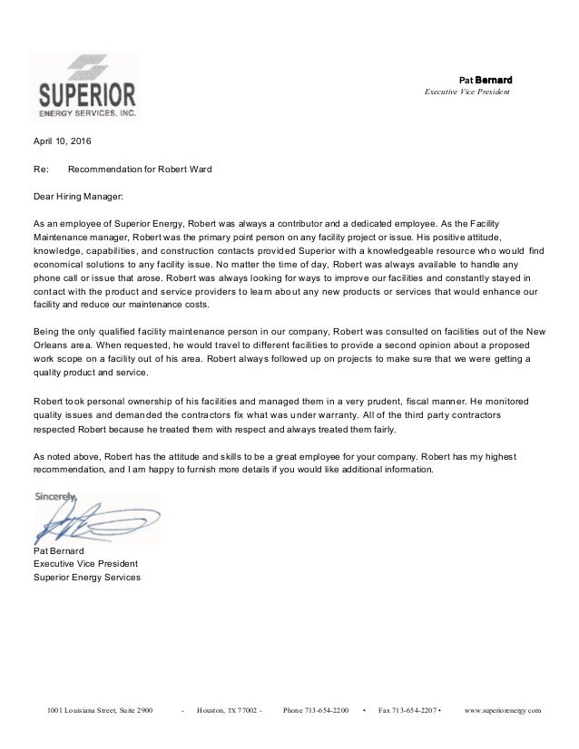 letter of recommendation pat bernard n3212444x7a3a0 doc pratt letter of recommendation