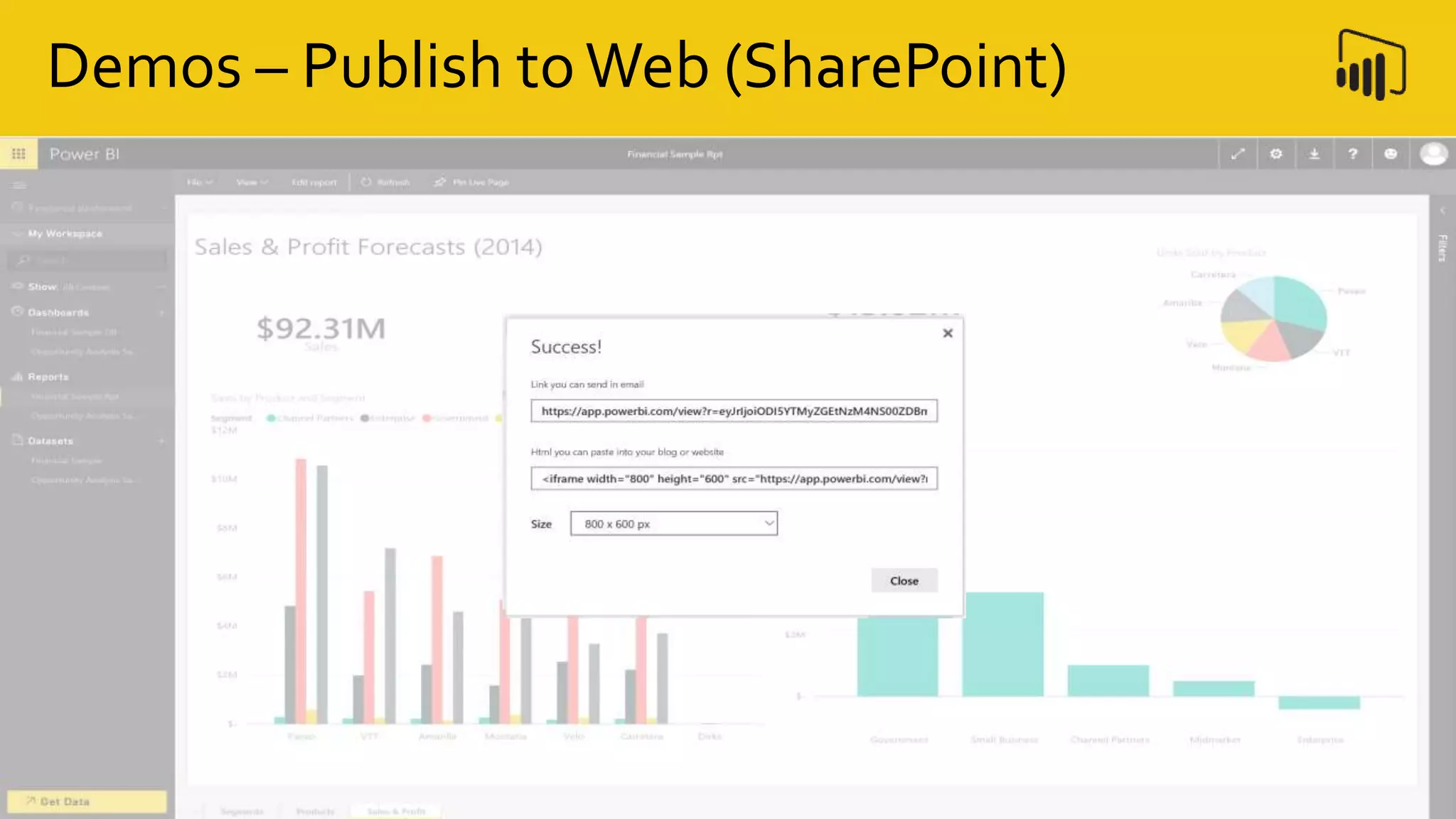 Demos – Publish toWeb (SharePoint)
 
