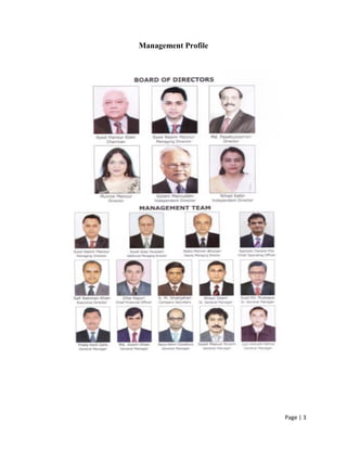 Page | 3
Management Profile
 