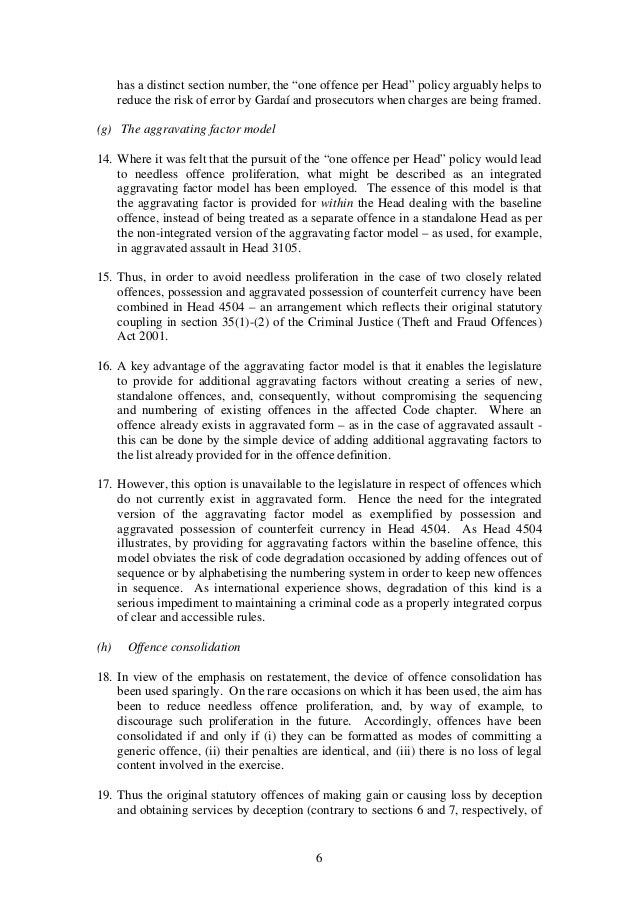 Draft Criminal Code And Commentary As Published Sept 2013 - 