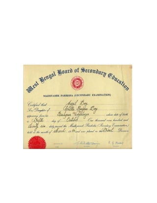7. Secondary Certificate