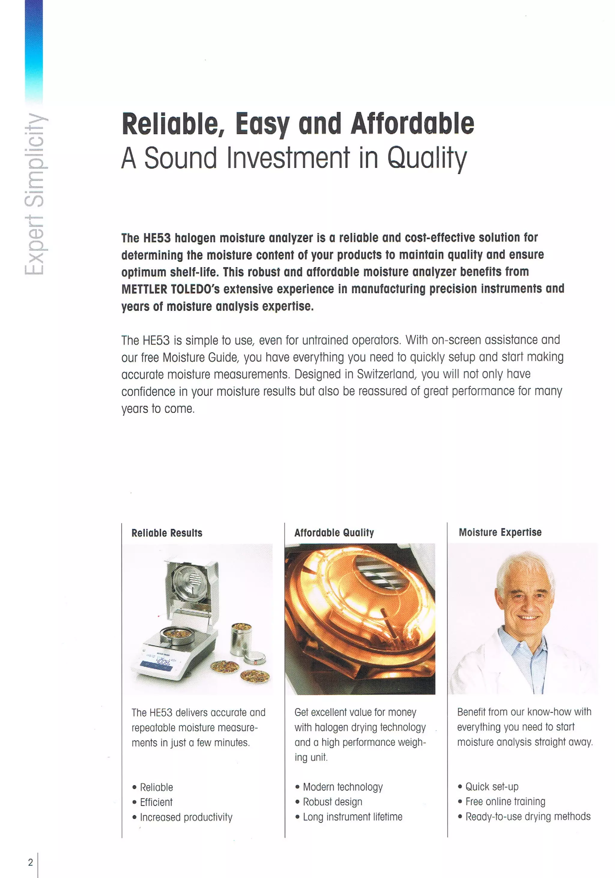 Mettler Moisture Analyzer HE53 PDF