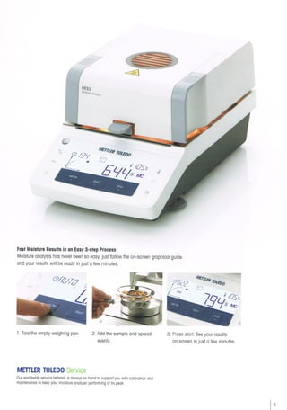 Mettler Toledo Halogen Moisture Analyzer Model HE73 - 3373349