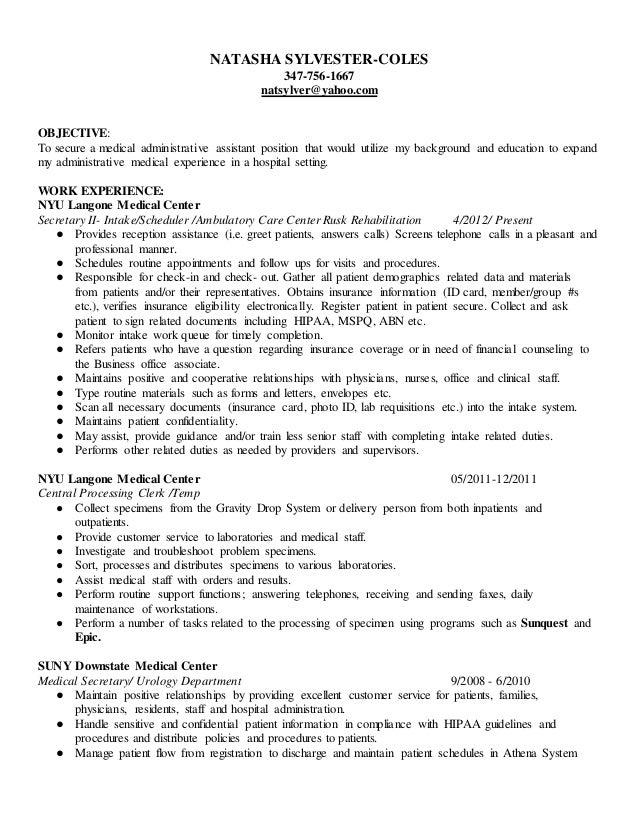 natasha resume