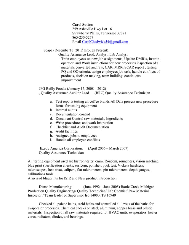 Carol Chadwick Sutton Resume PDF