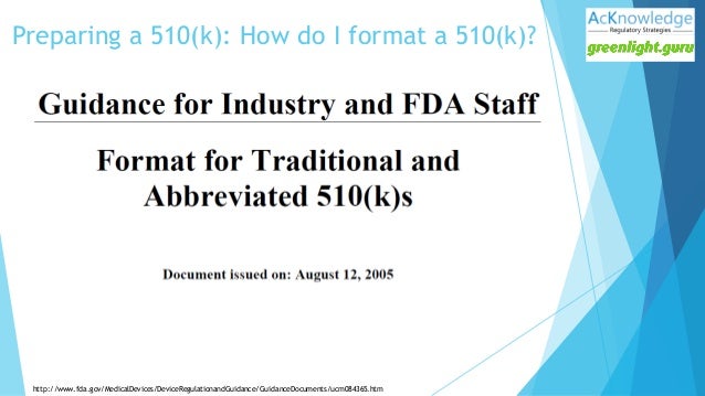 510(k) cover fda letter Best Practices FDA Submission & Tips 510(k)
