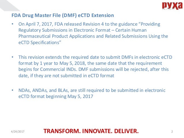 Model Master File Fda Fda Drug Master File Guidance : SOPP 8301:Receipt and Processingof ...