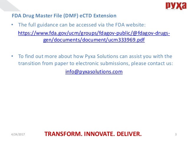 Drug master files: highlights of the updated fda guidance _ open dmg ...