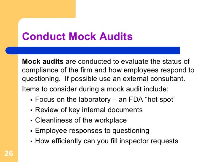 FDA PreApproval Inspection Part 1