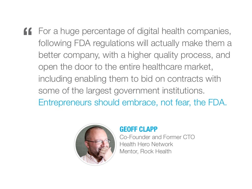 FDA 101 A guide to the FDA for digital health entrepreneurs by Rock…