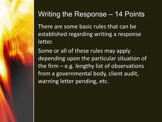 Writing Rfda FDA 483 | PPTX