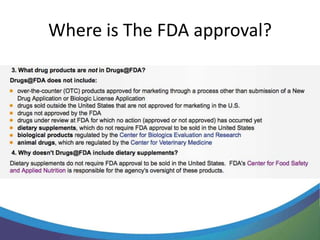 Where is The FDA approval?
 