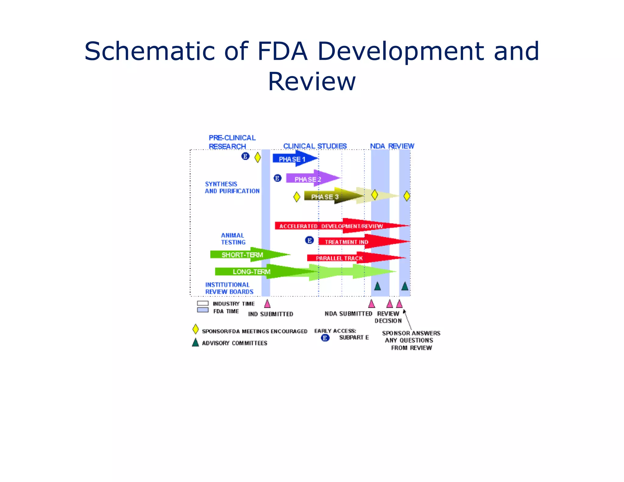 Schematic of FDA Development and 
Review 
 
