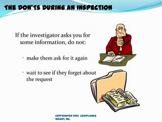 FDA Audit - The Do and Don't List | PPTX