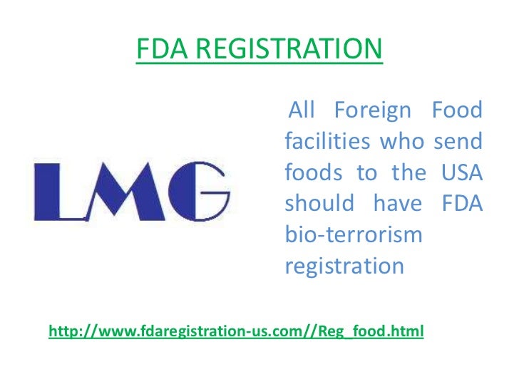 Fda food requirements