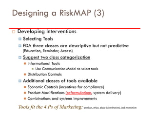 Product Design Riskmap FDA Guidance for risk evaluation and mitigation strategies - Professor ...