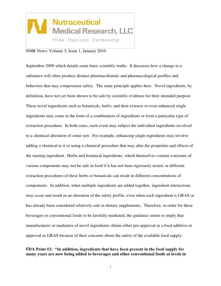 FDA Guidance On Liquid Dietary Supplements Vs. Beverages Commentary J…