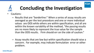 Oos Regulation Fda Chart.pdf FDA OOS investigation India (Out of Specifications).pdf