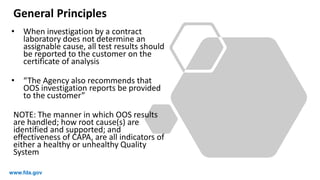 Oos Regulation Fda Chart.pdf FDA OOS investigation India (Out of Specifications).pdf